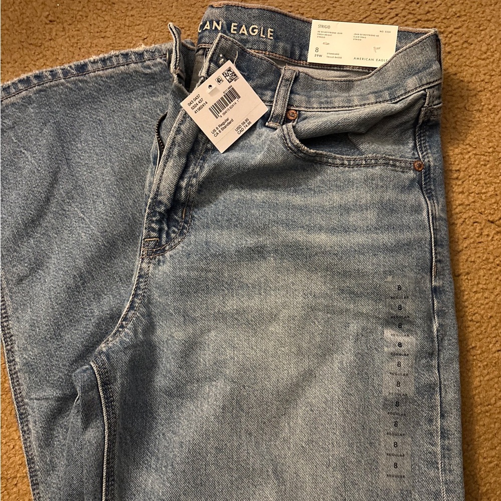 American Eagle Outfitters Ex-boyfriend Strigid Jeans Women’s Size 8 Regular NWT